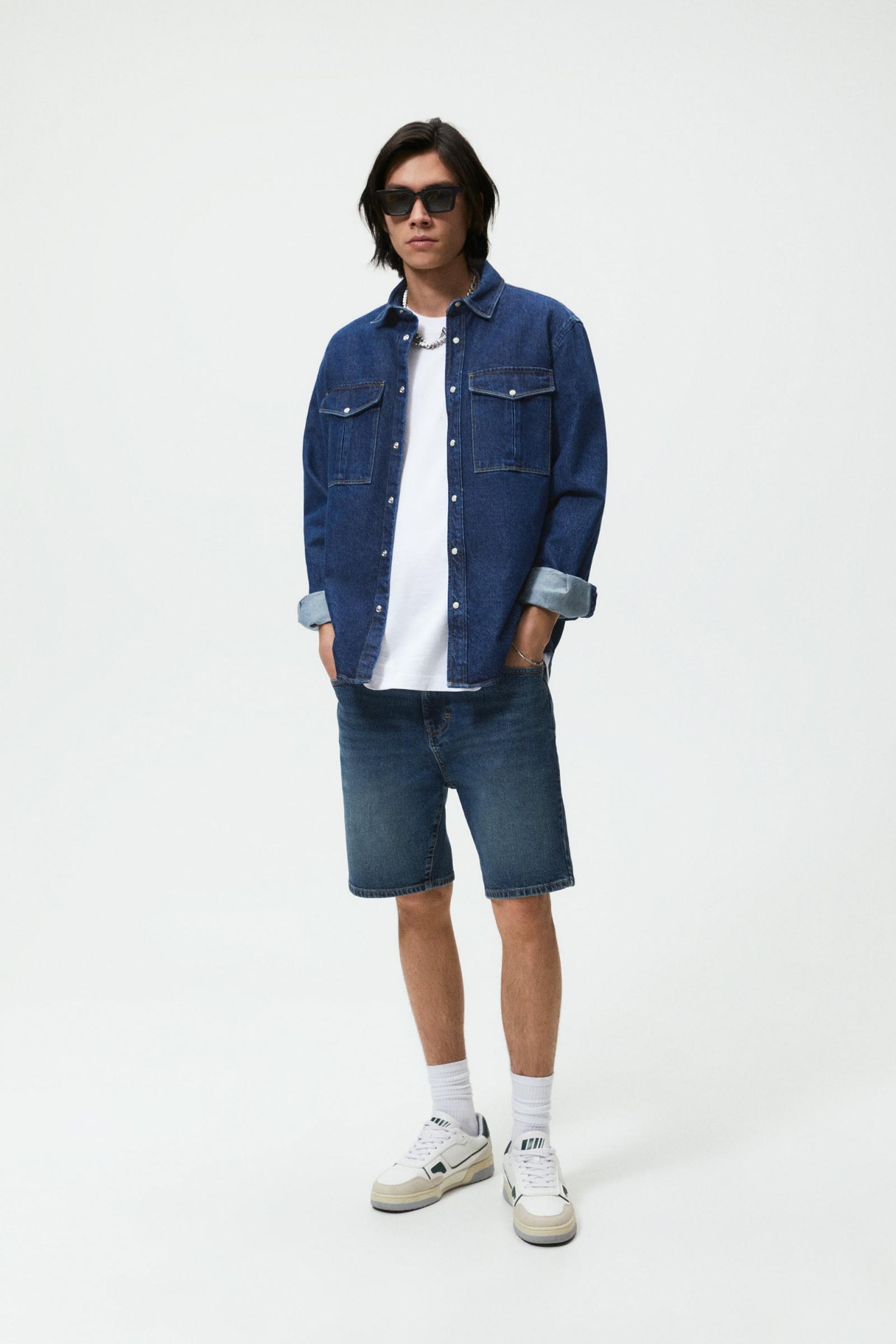 BERMUDAS Hombre ZARA BERMUDA DENIM BASICA Azul Katiegibsonwrites
