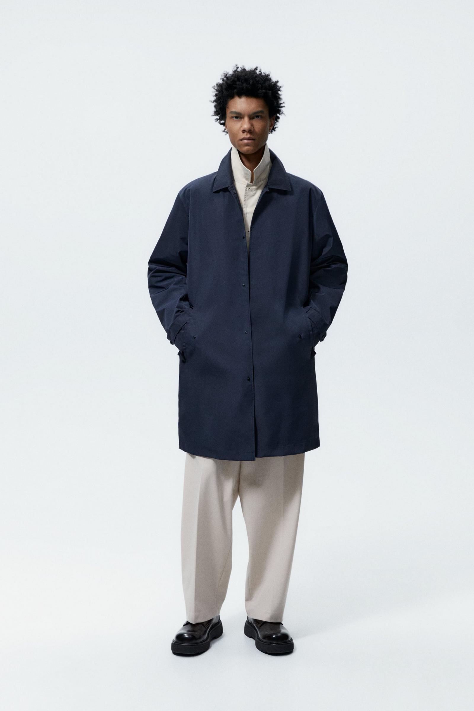 ABRIGOS TRENCH Hombre ZARA TRENCH TECNICO Marino Katiegibsonwrites