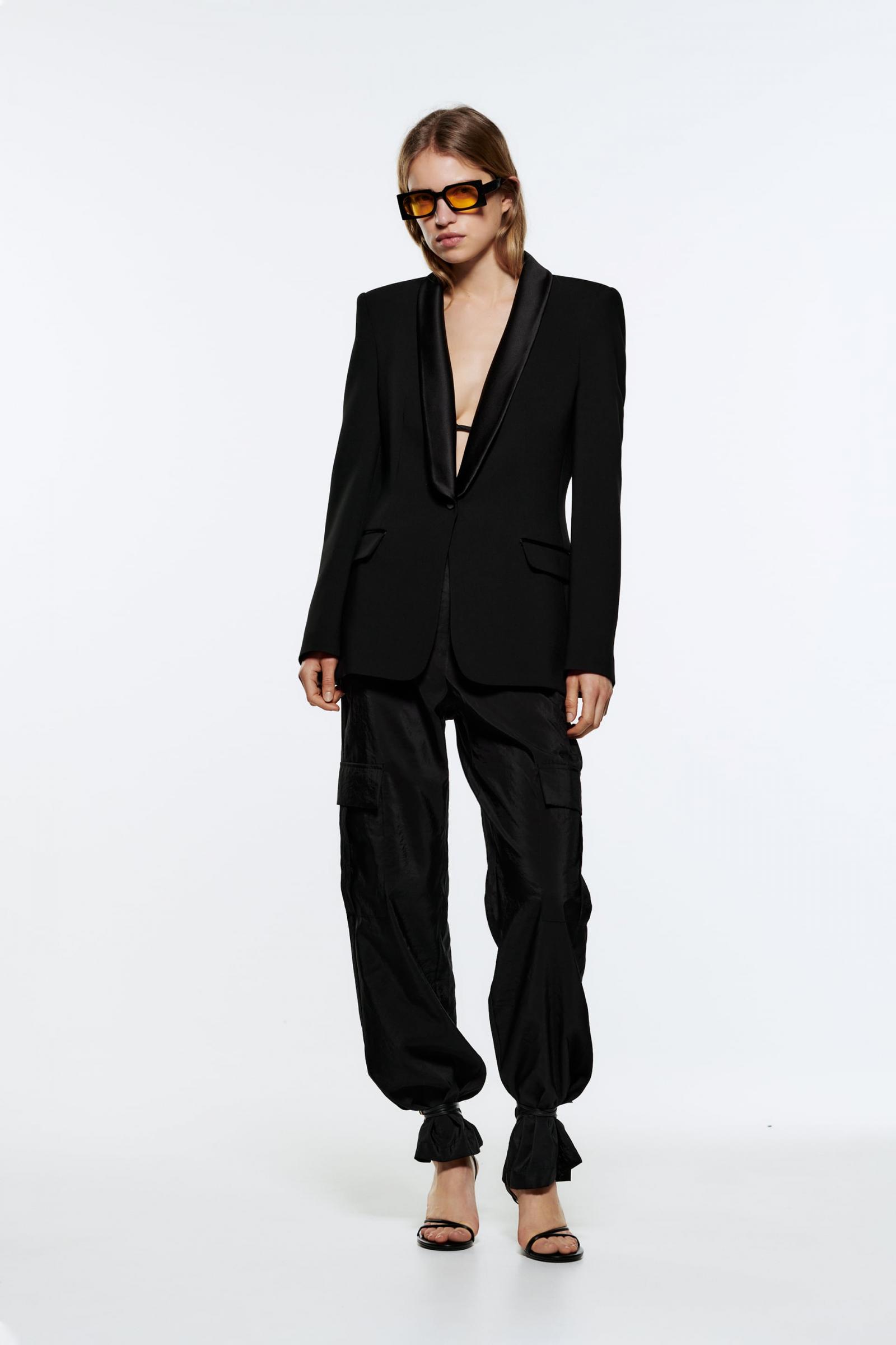 Zara blazer smoking hotsell