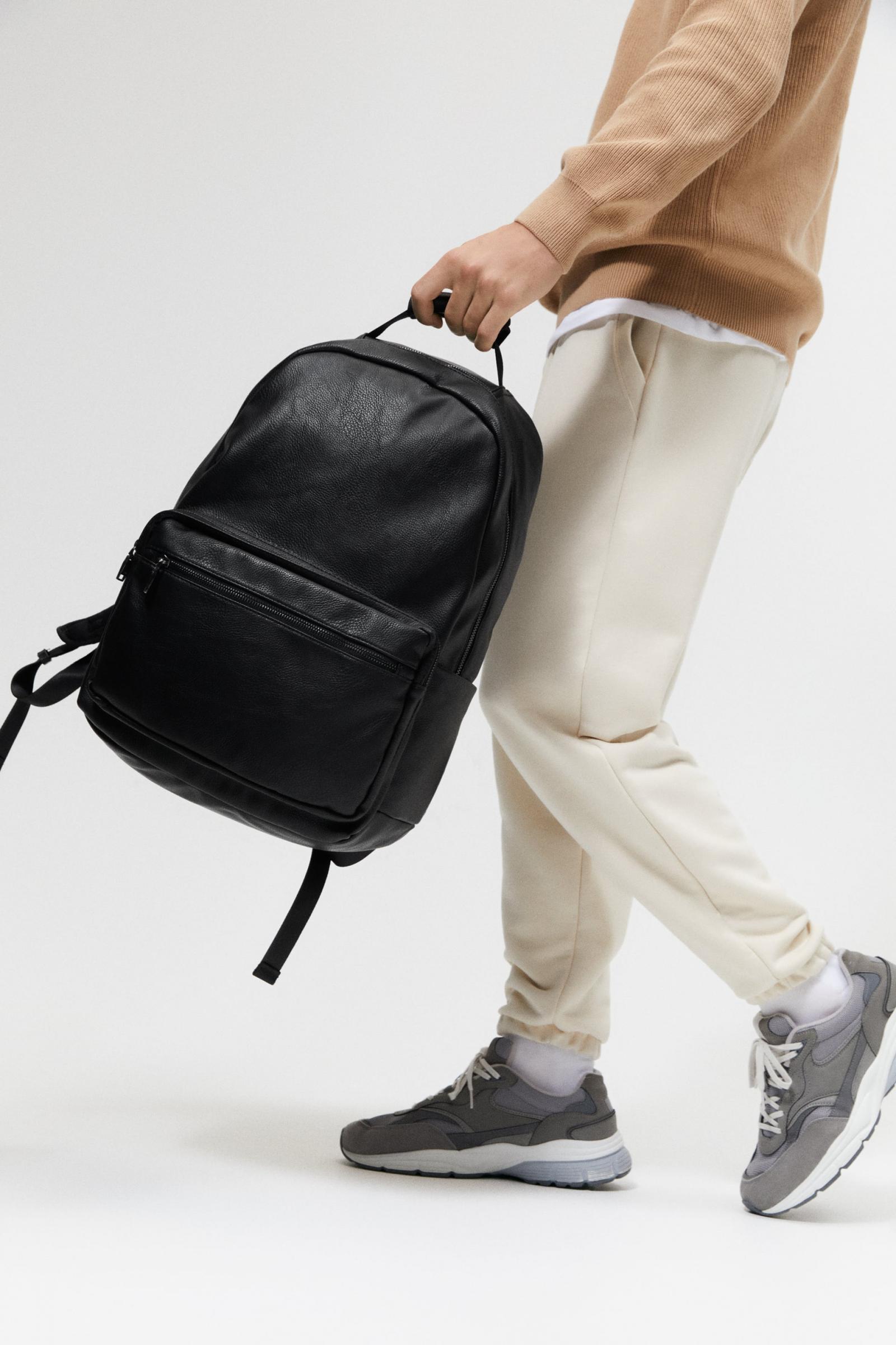Mochila de cuero hombre zara outlet