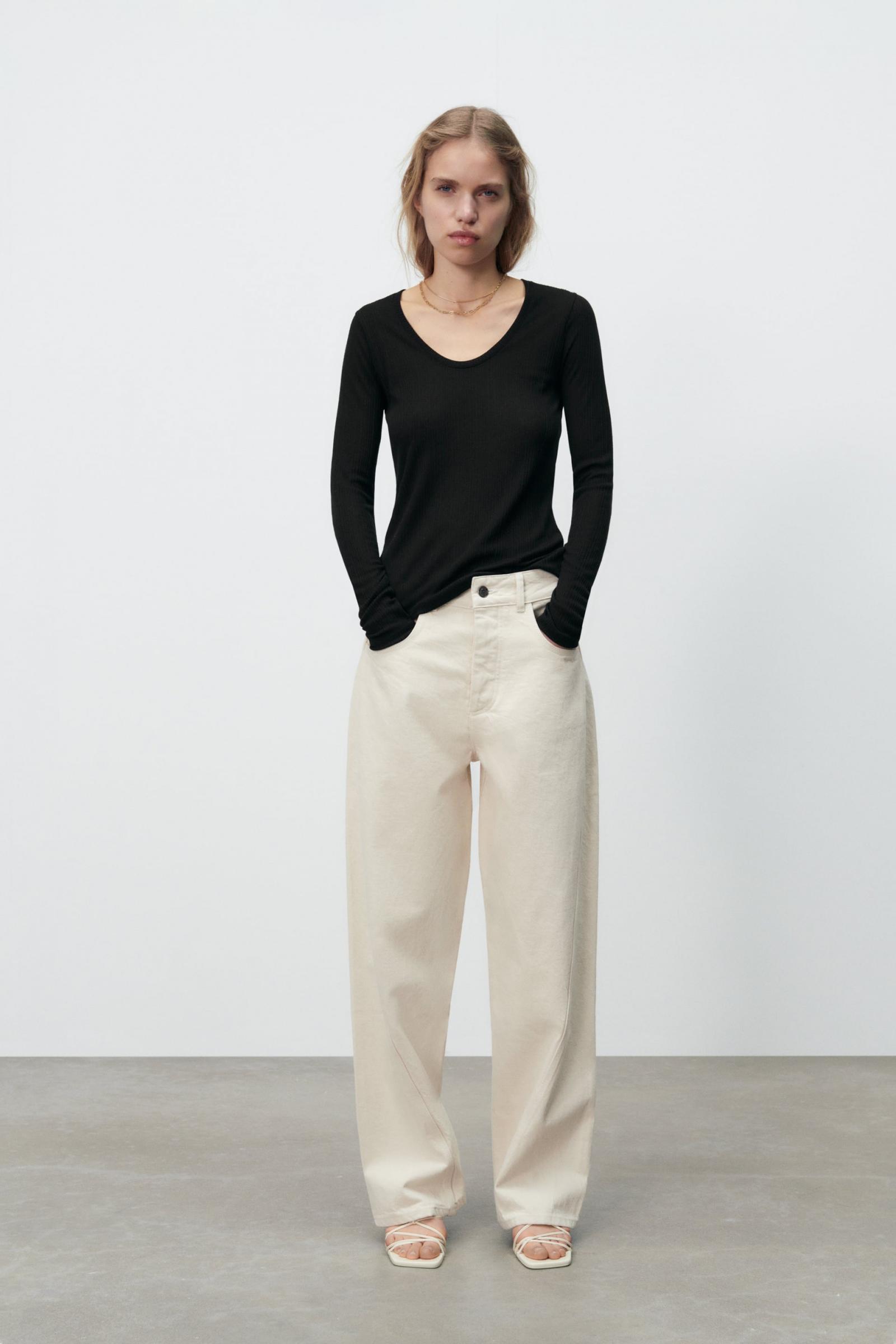 Camiseta transparente zara best sale