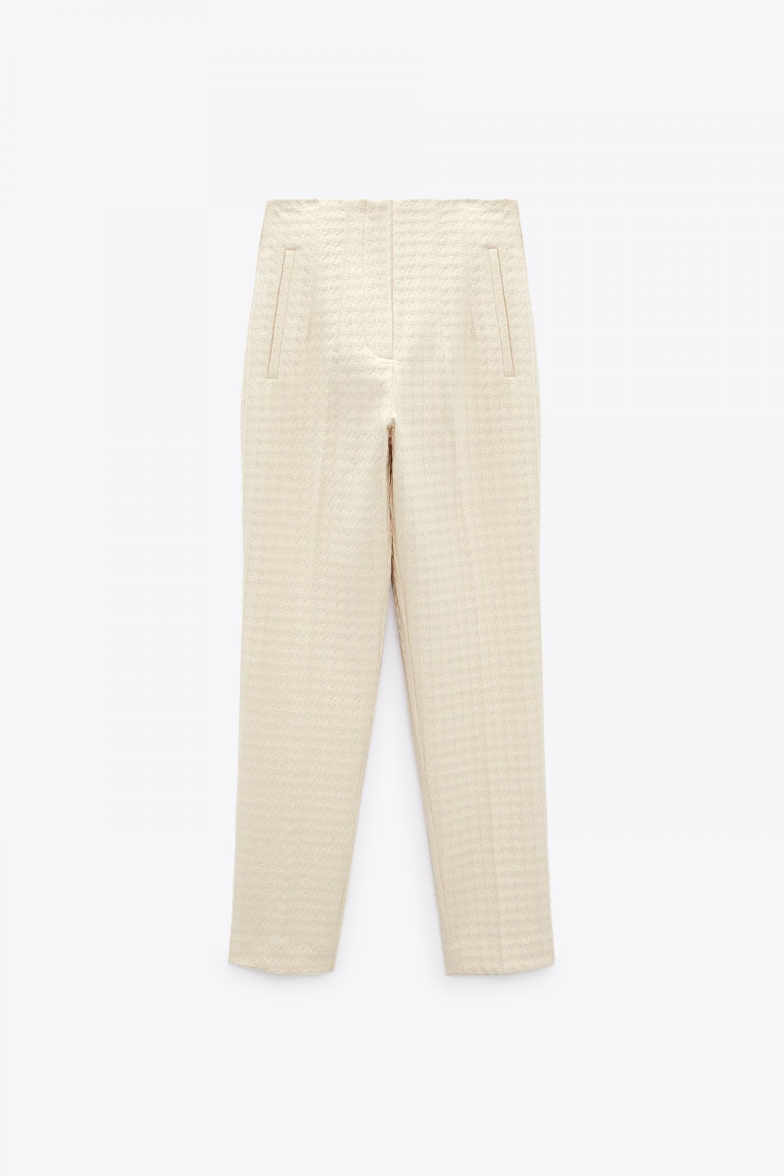 Pantalon pata de gallo zara mujer online