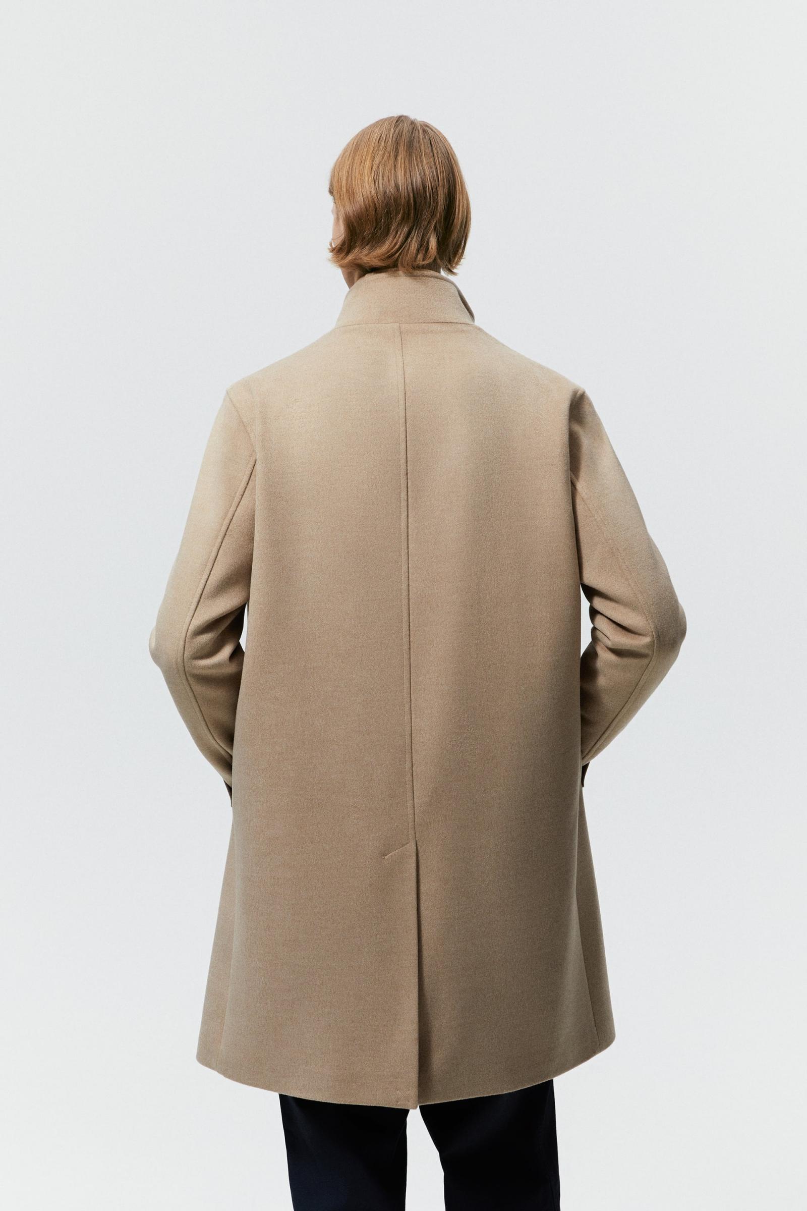 Abrigo camel hombre zara online